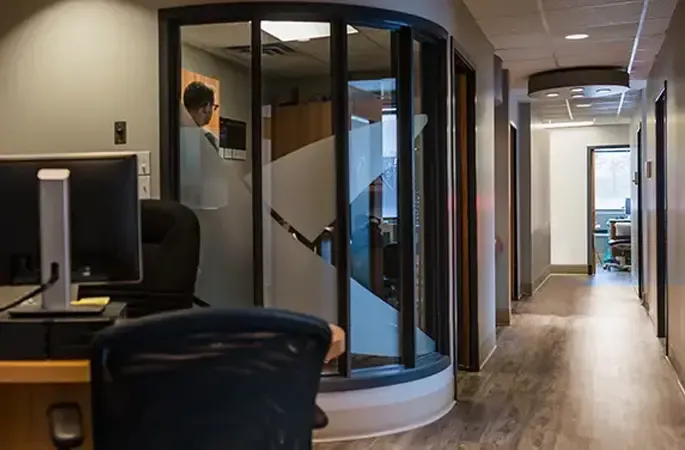 Hallway of the Spring Garden Road location at the Halifax Professional Building